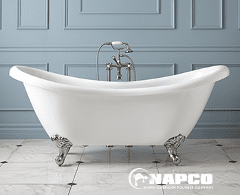 Bathtub Refinishing in Restoration Projects - Claw foot bathtubs with Eco-Glaze Coating