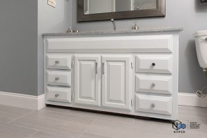 bath cabinet refinishing - after