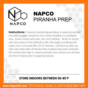 Etch and Cleaner -NAPCO Piranha Prep