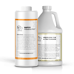 PolyClean Tub & Tile Cleaner vs Piranha Prep
