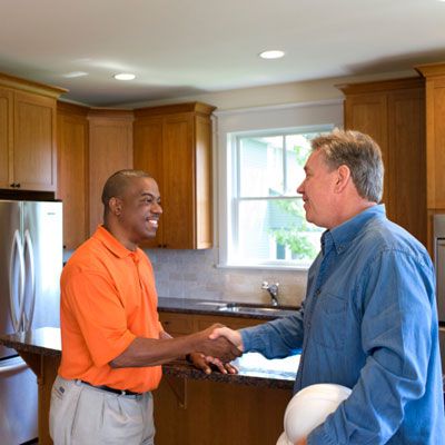 Meeting a contractor