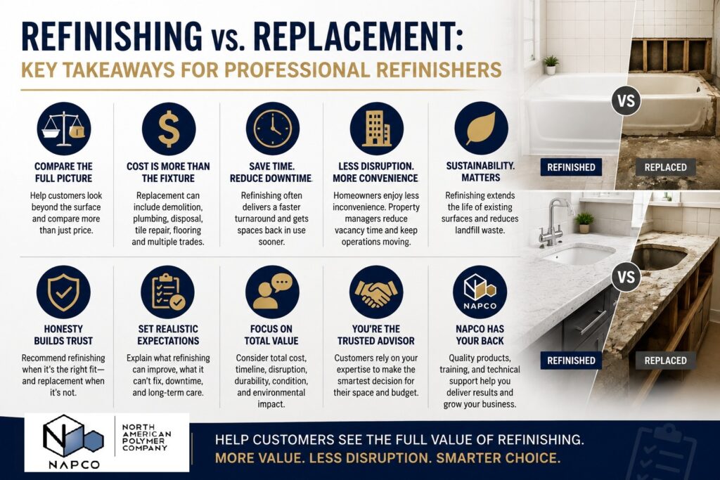 Refinishing vs. Replacement: How Refinishers Can Explain the Value Refinishing vs. Replacement: How Refinishers Can Explain the Value